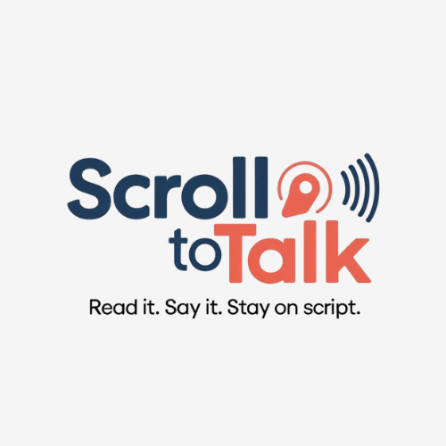 ScrollToTalk Logo
